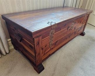 33.  225.00. Blanket cedar chest 17" x 45" x 20 