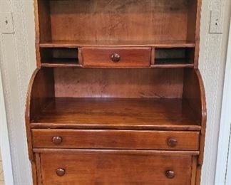 38 maple cabinet with pull out desk 
64" x 30" x 18" 