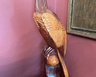 Wood carved eagle 