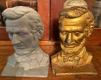 Abraham Lincoln bookends 