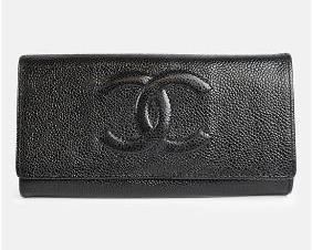 CHANEL CC Logo Leather Wallet
