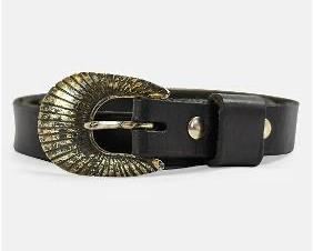 Navajo Sterling Silver and Leather Ladies Belt 43" x 5/8"