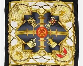 HERMES Grande Tenue Silk Scarf
