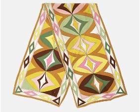 EMILIO PUCCI Geometric Oblong Silk Scarf