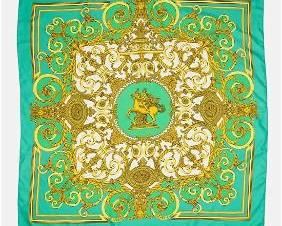 HERMES Les Tuileries Silk Scarf