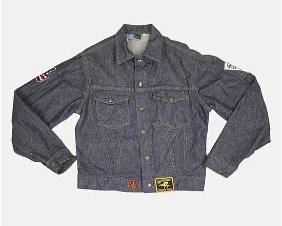 SEARS ROEBUCKS Vintage 70s Denim Jean Jacket w Patches
