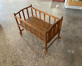 Vintage baby doll crib