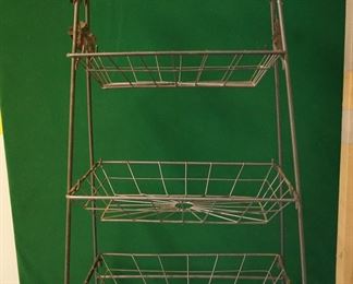 WIRE KITCHEN BASKET RACK