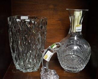 THREE WATERFORD CRYSTAL