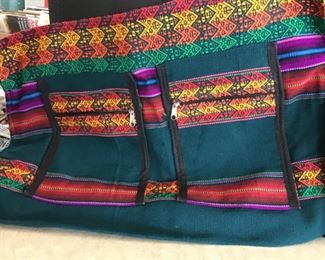 Multicolored mexican weekend bag