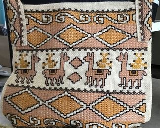 Unisex wool shoulder bag