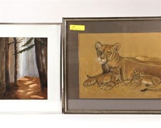 Ann Hubert & Gladys Cook Framed Art