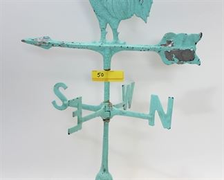 Light Teal Painted Weathervane