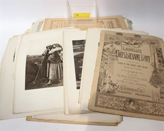 Lg Collection of Lithographs