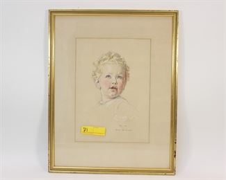 Helen McGrose Child Portrait Illustration