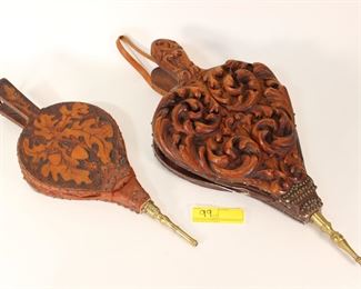 2 Hearth Wooden bellows