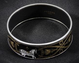 14: Hermes Grand Apparat Enamel Bracelet