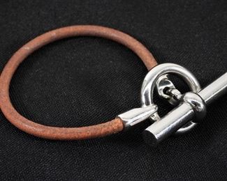 18: Hermes Leather Chord Bracelet