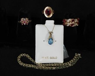 51: 5PC Estate 10K Gold Jewelry