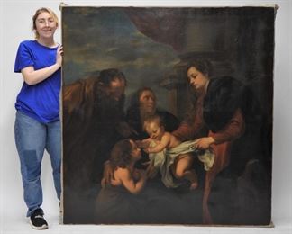 63: Aft. Anthony Van Dyck The Holy Family Painting