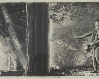 68: George Bellows Journey of Youth Lithograph