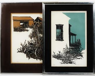 84: PR Frank Eckmair Landscape Woodblock Prints
