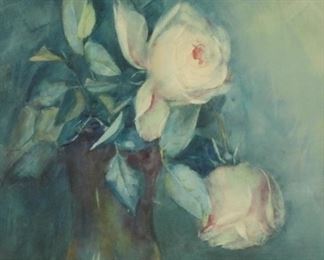 89: Alfred W. Jones Botanical Still Life WC Painting