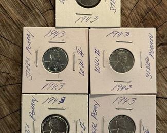 1943 WWII Steel Pennies