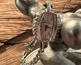 JULES JURGENSEN Ladies Watch in 14K White GOLD and Diamonds