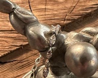 JULES JURGENSEN Ladies Watch in 14K White GOLD and Diamonds