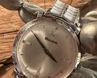 BULOVA Ladies Watch in 14K GOLD with Diamond Accents and Speidel Band