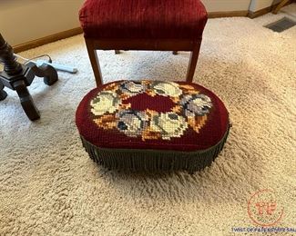 Vintage Crocheted Footrest