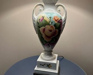 Hand Painted Porcelain Lamp