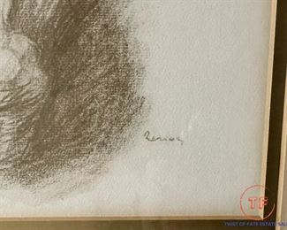 "Orange Vendor" Lithograph by RENOIR