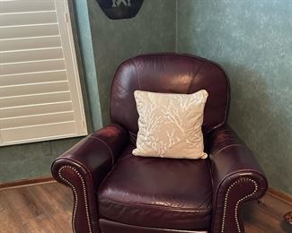 BRADINGTON YOUNG Studded Leather Armchair