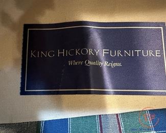 KING HICKORY FURNITURE Plaid Sofa and Loveseat