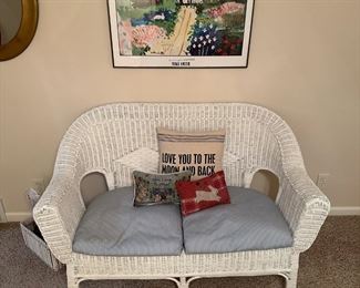 Wicker Loveseat
