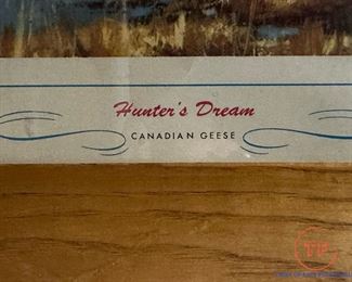 Vintage STORZ Brewery "Hunter's Dream" Framed Print