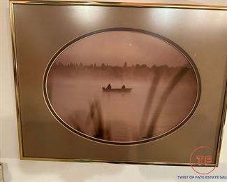 "Two Fishermen at Dawn" Signed Photo by JOHN WEBER