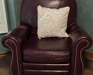 BRADINGTON YOUNG Studded Leather Armchair