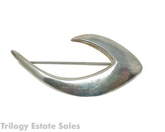 Modernist Mexican Sterling Brooch
