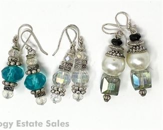 Three pairs of Dangle Earrings