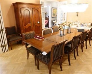 BAU dining table with ten chairs