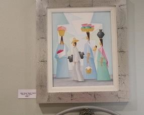 Jamie Rocha "Basket Parade" acrylic on canvas