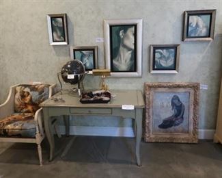 Group of FIVE Michele Rushfelot oil on canvas