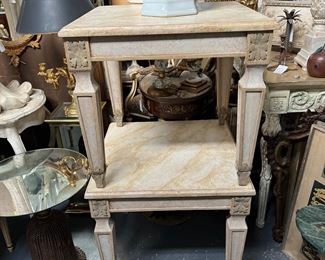 Pair of Painted Square End Tables by Niermann Weeks