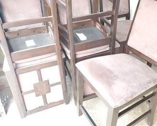 This set of (6) chairs (in the garage) matches the table in the garage....and a Buffet in the basement