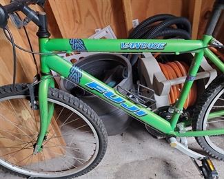 The items that follow are in the shed out back....Fuji 'vintage' boys' bike
