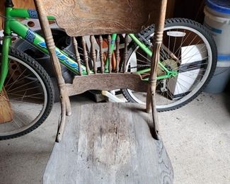 Vintage chair in shed