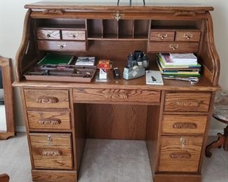 Nice reproduction rolltop desk...